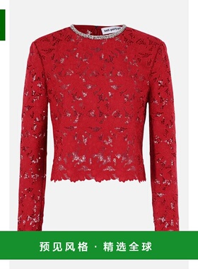 香港直邮SELF-PORTRAIT 女士T恤 RS26171TBU SS2026 紫色长袖上衣