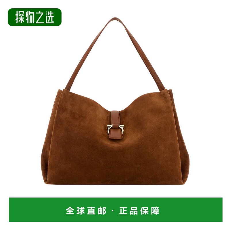 香港直邮Salvatore Ferragamo Gancini 扣单肩包 219804