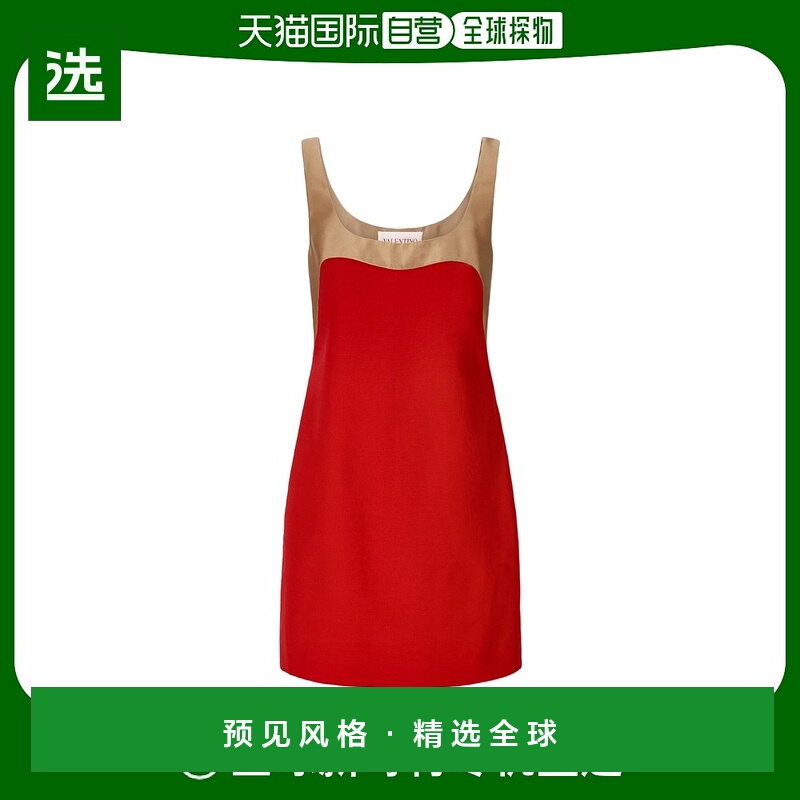 【99新未使用】香港直邮Valentino 无袖连衣裙 2B0VA3R01CF包臀裙