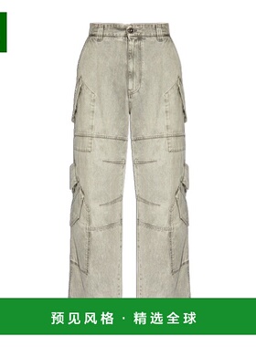 香港直邮Versace 腰带环牛仔长裤 10158451A11349范思哲牛仔裤