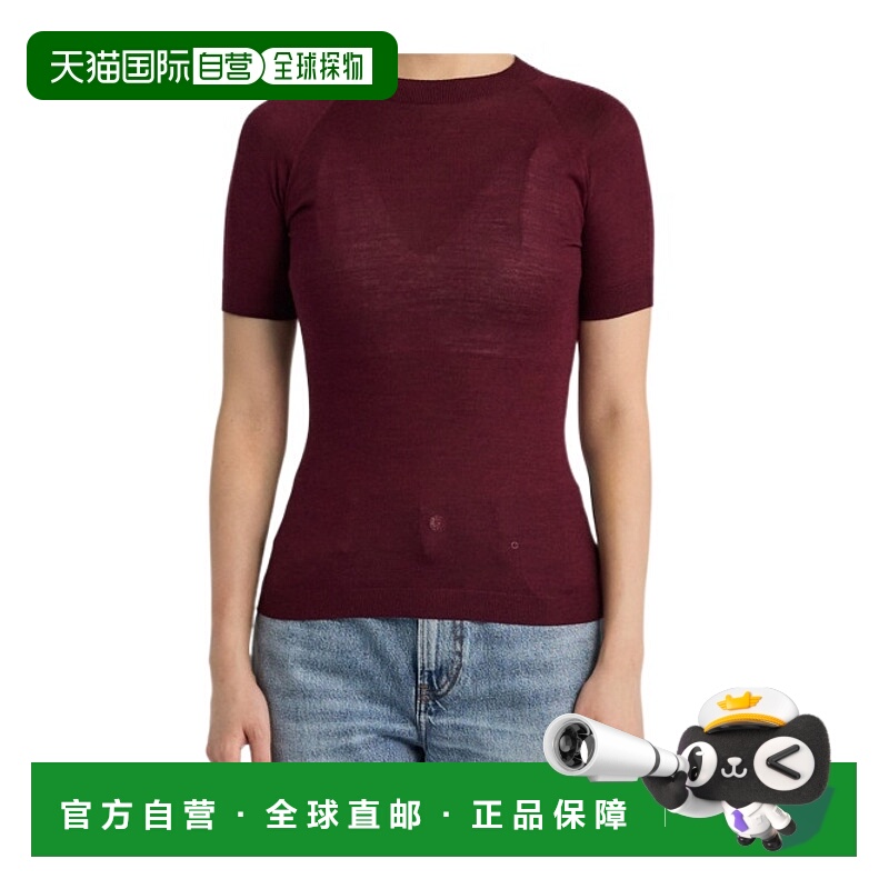 香港直邮Alaia 圆领短袖T恤 AA9H1271M894B