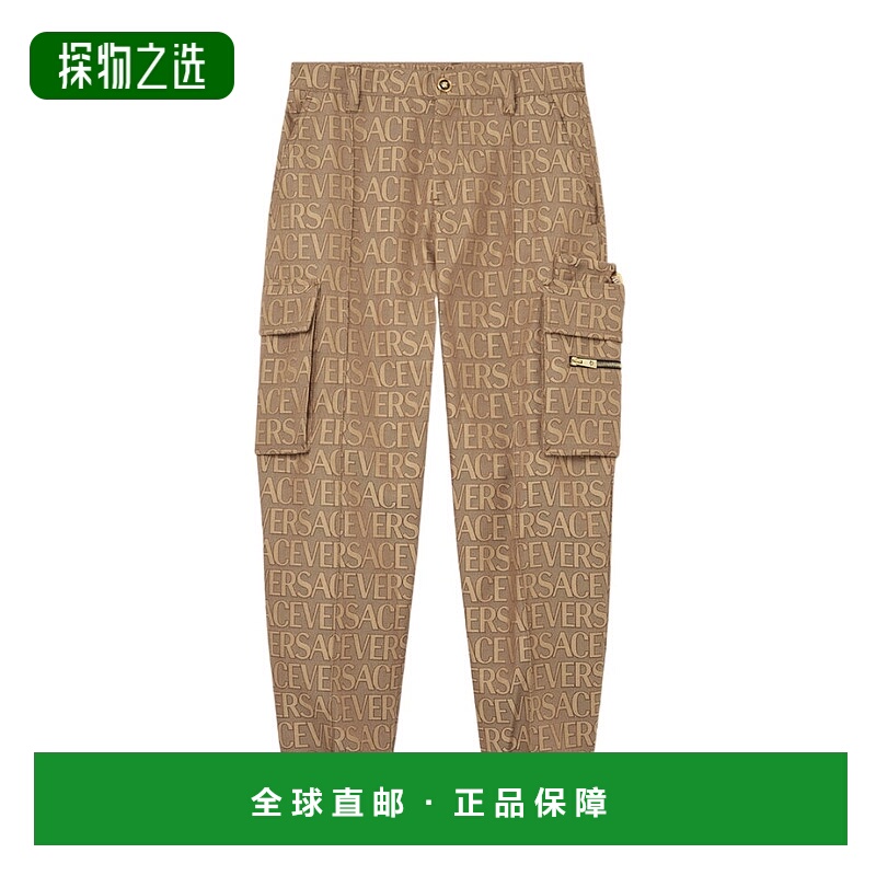香港直邮Versace 印花工装裤 10107291A076492N740卫裤休闲裤