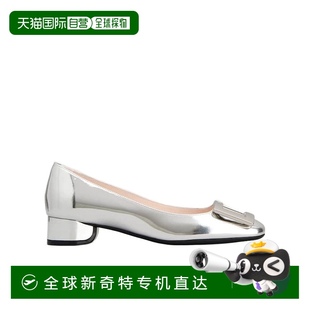 香港直邮Roger RVW76741290XRE牛皮 Vivier 皮质芭蕾鞋