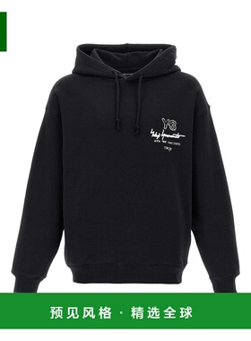 1h可退 香港直邮Y-3 男士卫衣 KB2604 AW2025 黑色 Y-3 GRAPHIC F