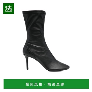 香港直邮Courreges 拉链短筒靴女鞋 424SAB030PL0128高跟