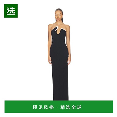 1h可退 香港直邮Rachel Gilbert 女士 Tessa 睡裙 26RRG62301BLK