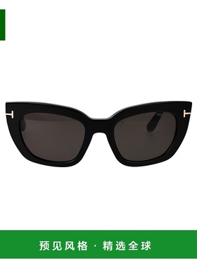 1h可退 香港直邮Tom Ford 汤姆·福特 女士 黑色醋纤太阳眼镜 FT1