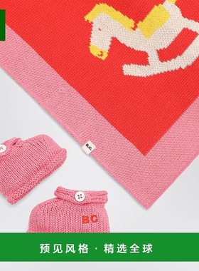 香港直邮bobo choses 女童 Rocking Horse set 红色棉两件式鞋靴