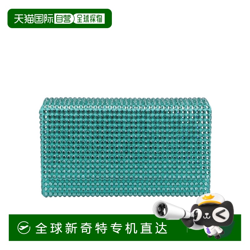香港直邮Amina Muaddi缀饰手拿包 S9B333265PALSUP