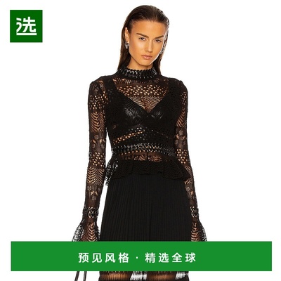 1h可退 香港直邮Alaïa 女士 合身长袖上衣 AA9S0121RM642