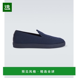 男士 阿玛尼 帆布便鞋 blue蓝色 1h可退 舒适时尚 香港直邮armani