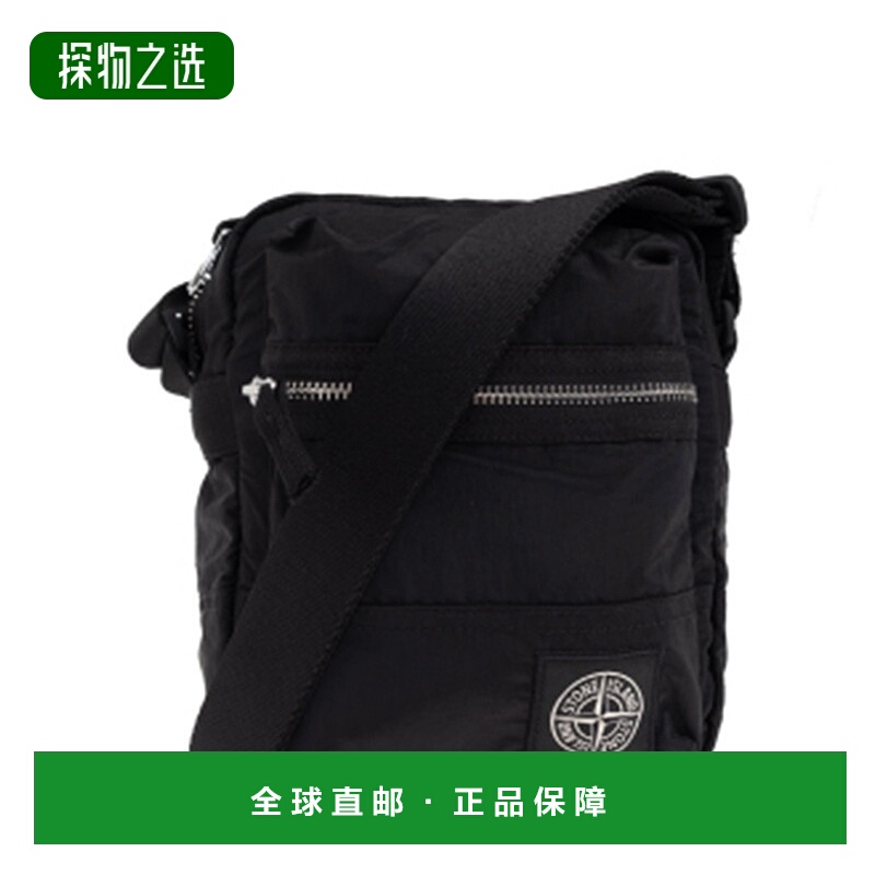 1h可退 香港直邮Stone Island 石头岛 男士 标志贴片肩带斜挎包 K