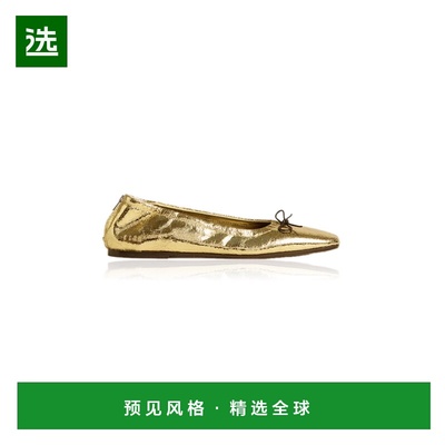 1h可退 香港直邮GOLDEN GOOSE 女士 Amy 层叠皮质芭蕾舞鞋平底鞋