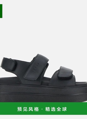 欧洲直邮Hogan Skyscraper黑色凉鞋厚底