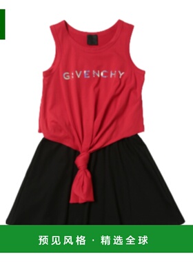 香港直邮Givenchy logo印花无袖连衣裙 H12186纪梵希