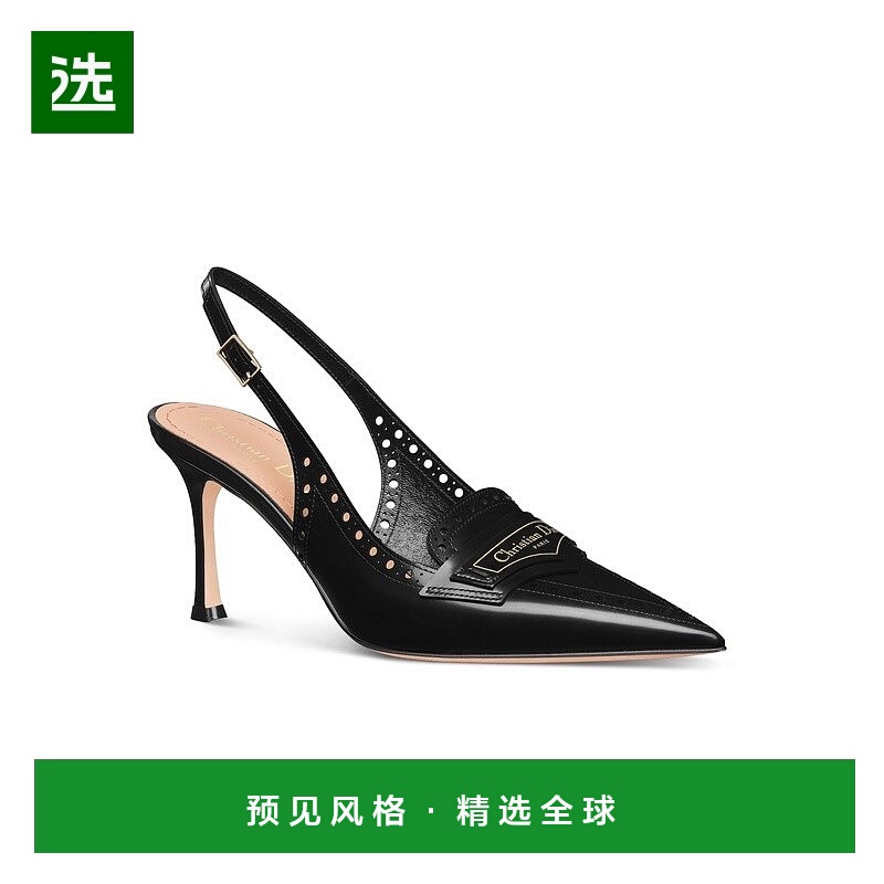 1h可退 欧洲直邮Dior 迪奥 女士黑色牛皮高跟鞋新款单鞋