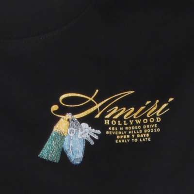 1h可退 香港直邮AMIRI 女士T恤 AWTOJR1053001 SS2026 黑色