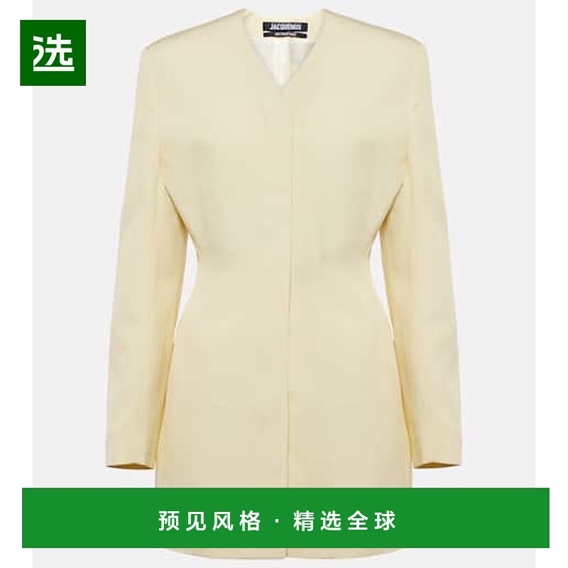 1h可退 香港直邮Jacquemus 女士 La Cubo 长袍迷你连衣裙