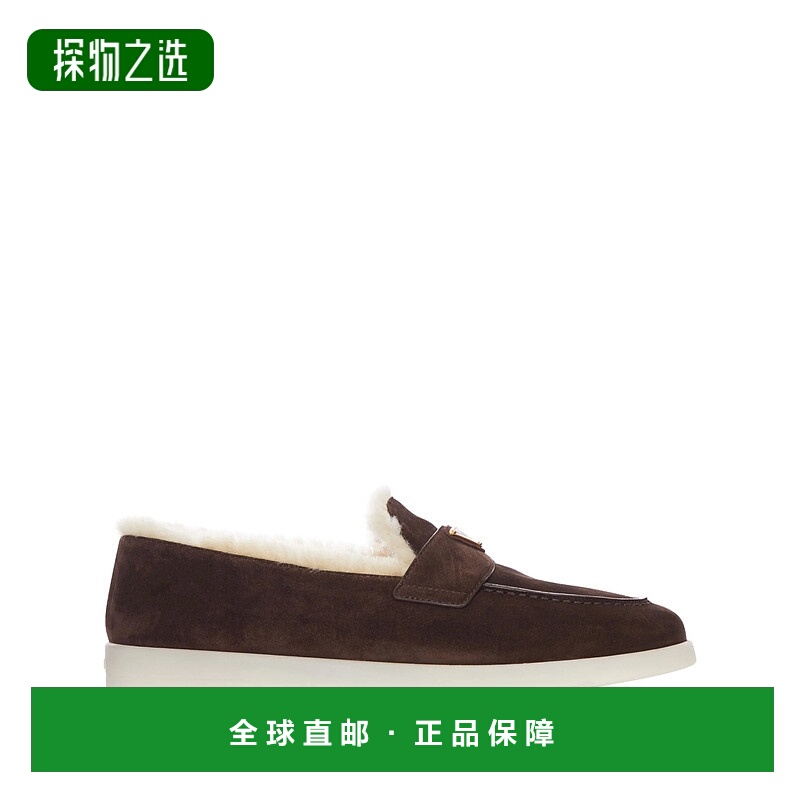 香港直邮Prada 普拉达 男士 標誌牌一腳蹬樂福鞋 2DG124FA0013LRF