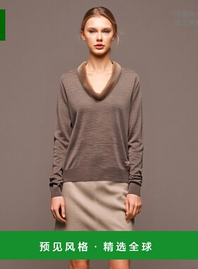 香港直邮Fendi V领丝针织衫 FZXC82ATPE长袖