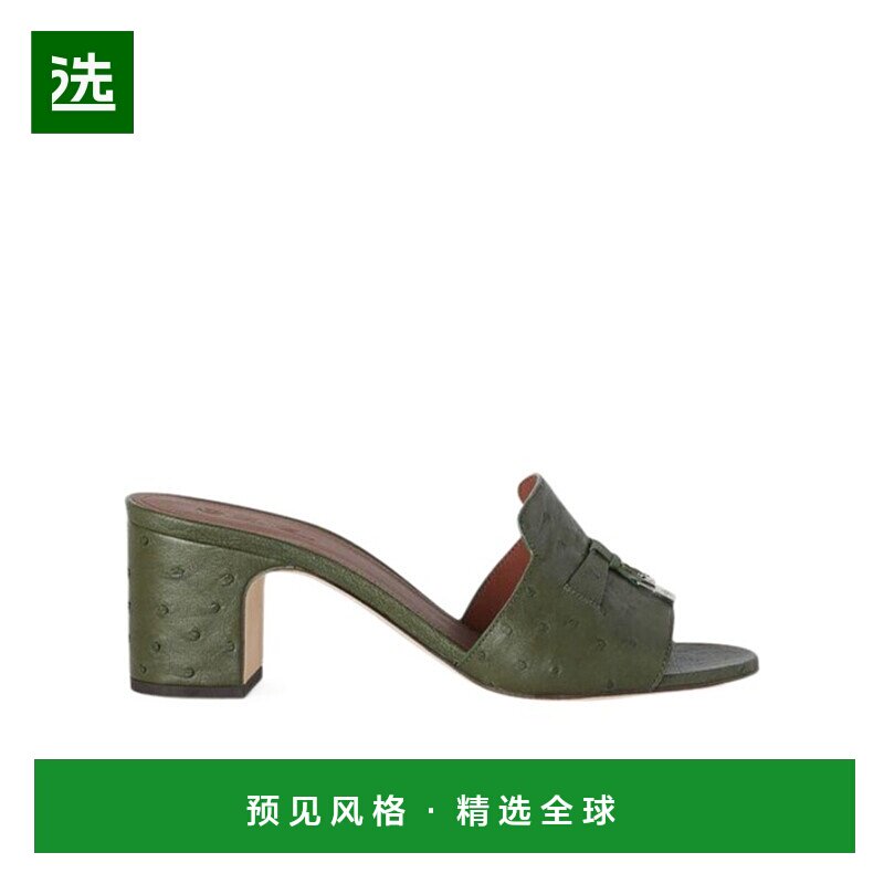 香港直邮Loro Piana 粗高跟凉鞋 FAL0469