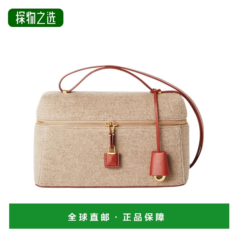 香港直邮Loro Piana Extra 拉链单肩包 FAO7480