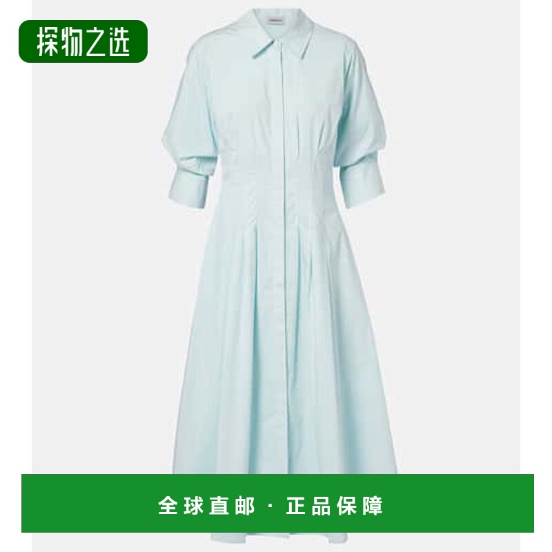香港直邮Simkhai 女士 Jazz 棉混纺府绸衬衫式连衣裙