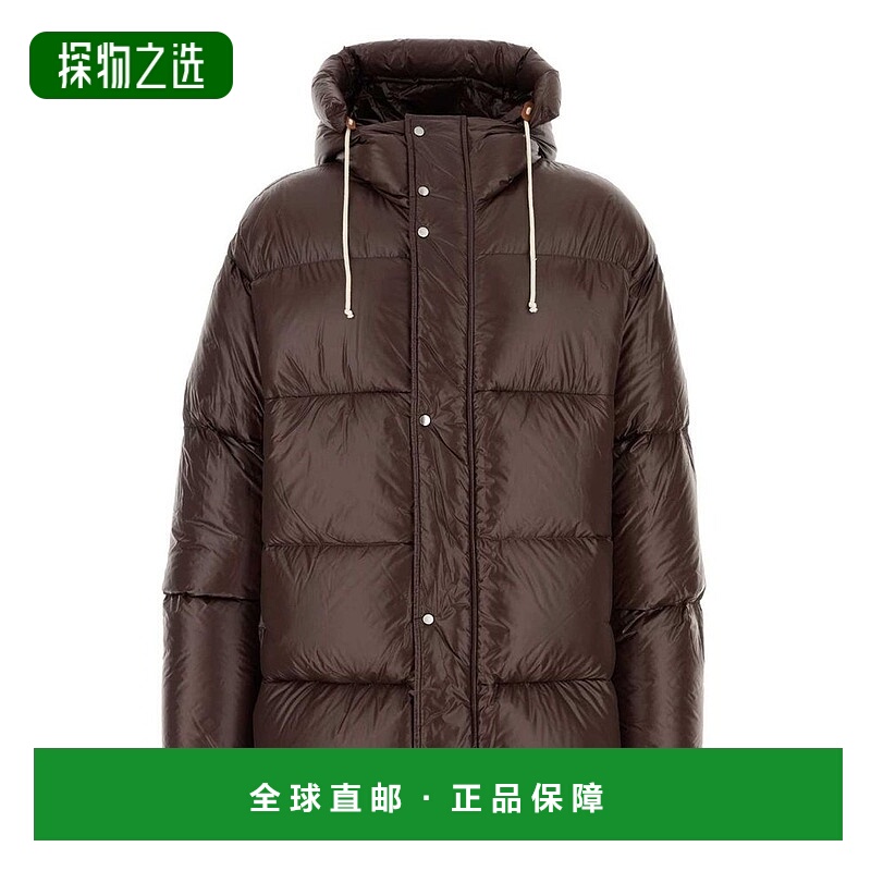 香港直邮Jil Sander 吉尔·桑达 男士 連帽抽繩襯墊大衣 J47AF015