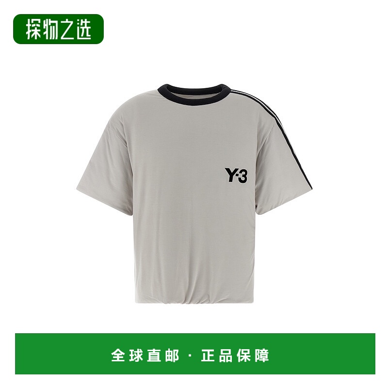 香港直邮Y-3 男士 ' Padded' T恤 KD4759GREY grey灰色 舒适时尚