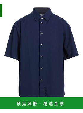 1h可退 香港直邮Brioni 布里奥尼 男士 纯色衬衫 blue蓝色 舒适时