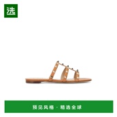 香港直邮Valentino 华伦天奴 女士 1h可退 铆钉凉拖平底鞋 4W2S0C