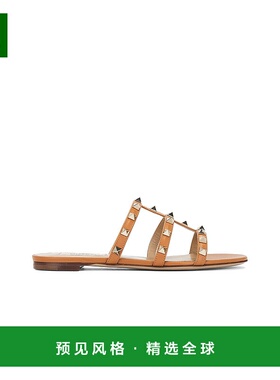 1h可退 香港直邮Valentino 华伦天奴 女士 铆钉凉拖平底鞋 4W2S0C