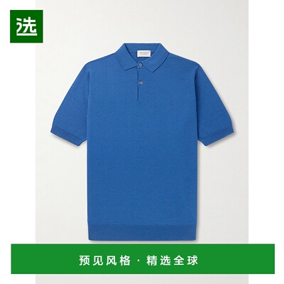 1h可退 香港直邮John Smedley 男士 14.Singular 羊毛凸纹Polo衫