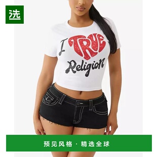 1h可退 【美国直邮】true religion 女士 上装T恤短袖
