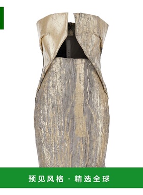 香港直邮Rick Owens 露肩连衣裙 RP01E7531SGMC包臀裙