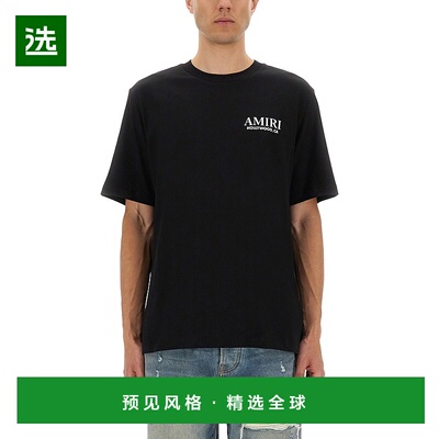 香港直邮AMIRI 男士 带LogoT恤 AMJYTE1075 black黑色 舒适时尚