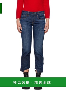 1h可退 【美国直邮】R13 Indigo Boy 直筒牛仔裤潮牌 时尚休闲百