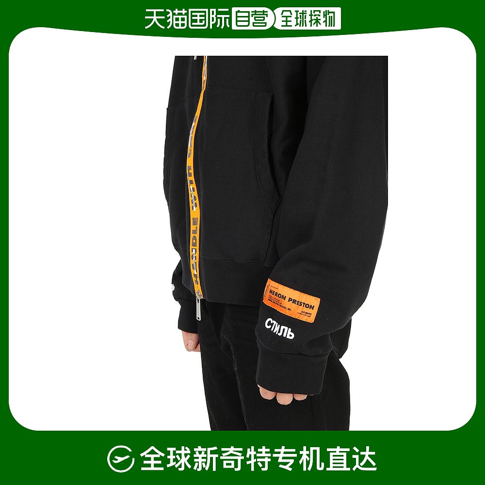 香港直邮HERON PRESTON男裝棉质连帽棉服外套黑色(C361)