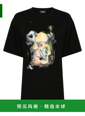香港直邮WE11DONE 男士T恤 WDTT324752UBK AW2024 黑色 短袖T恤