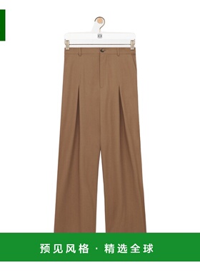 香港直邮Loewe 腰带环休闲裤直筒裤罗意威阔腿裤 H526Y04WHX