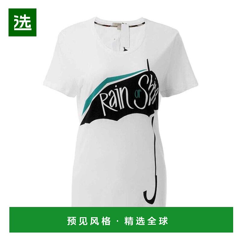 香港直邮Burberry 圆领短袖T恤 39710141博柏利正品时尚高级感