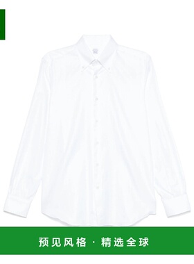 香港直邮MAZZARELLI 男士衬衫 B601E2085 SS2025 白色 长袖衬衫