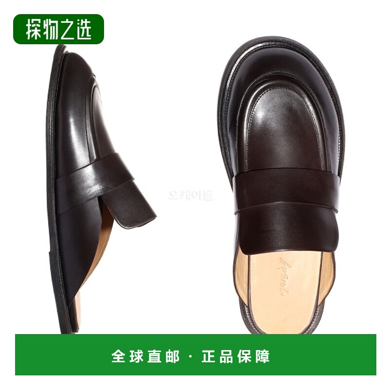 韩国直邮Marsell休闲鞋男女款黑色圆头低帮时尚舒适潮流平底简约