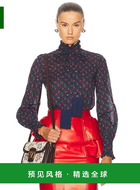 1h可退 香港直邮Valentino 华伦天奴 女士 Cherryfic 衬衫 7B3AB7