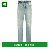 香港直邮essentials 男士 fear 1h可退 god 5口袋直筒牛仔裤