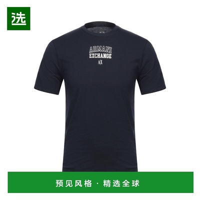 1h可退 香港直邮Armani Exchange 男士 T恤 blue蓝色 舒适时尚