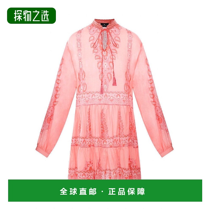 1h可退 香港直邮Etro 艾特罗 女士 印花迷你连衣裙 WRHA0316AK759