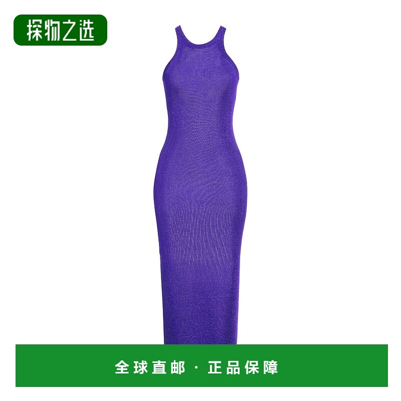 1h可退 香港直邮Sportmax 斯宝麦斯 女士 中长连衣裙 purple紫色