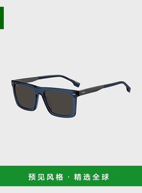 欧洲直邮HUGO BOSS雨果BOSS BLACK 蓝色醋酸纤维太阳镜 搭配