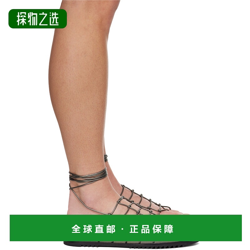 香港直邮Rick Owens 露趾平底凉鞋 RP01E7800LLPM